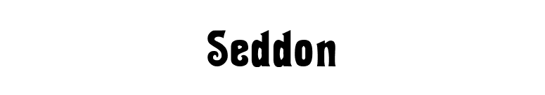 Seddon font preview
