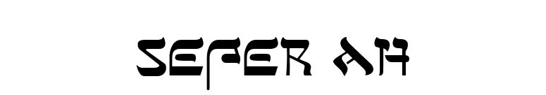 Sefer AH font preview