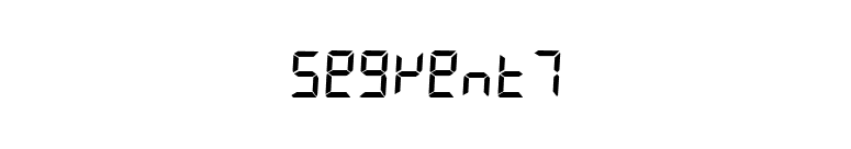 Segment7 font preview