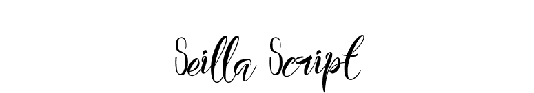 Seilla Script font preview