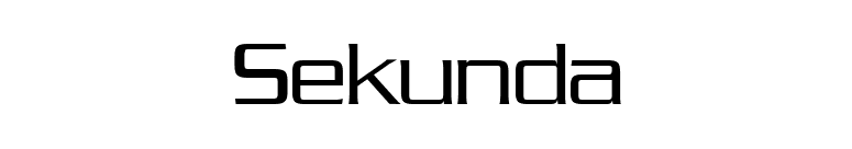 Sekunda font preview