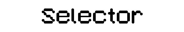 Selector font preview