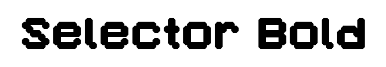 Selector Bold font preview