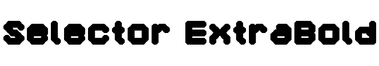 Selector ExtraBold font preview