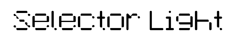 Selector Light font preview