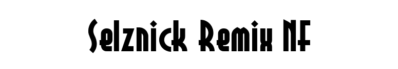 Selznick Remix NF font preview