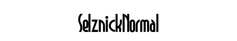 SelznickNormal font preview