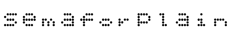 SemaforPlain font preview