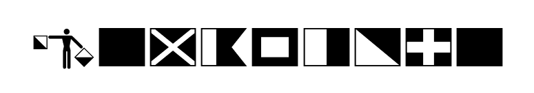 Semaphore font preview