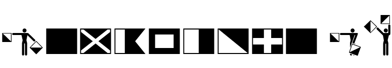 Semaphore BT font preview