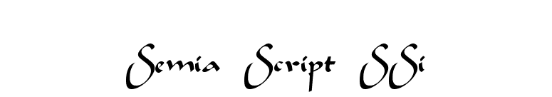 Semia Script SSi font preview