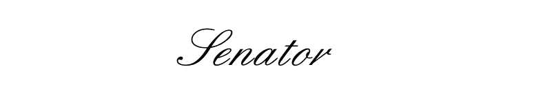 Senator font preview