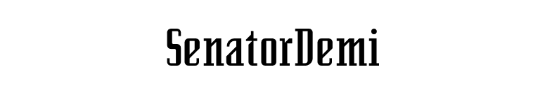SenatorDemi font preview