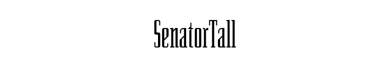 SenatorTall font preview