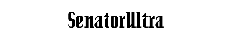 SenatorUltra font preview