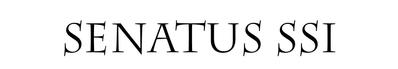 Senatus SSi font preview