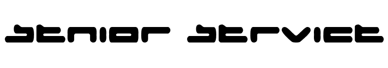 Senior Service font preview