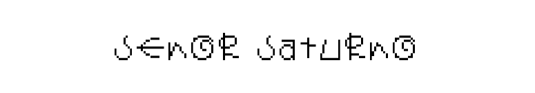 Senor Saturno font preview