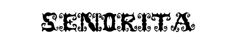 Senorita font preview