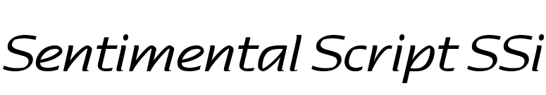 Sentimental Script SSi font preview