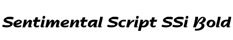 Sentimental Script SSi Bold font preview
