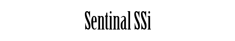 Sentinal SSi font preview