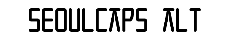 SeoulCaps Alt font preview