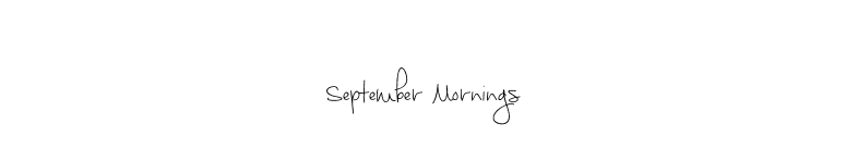 September Mornings font preview