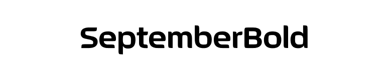 SeptemberBold font preview