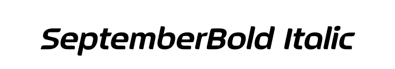 SeptemberBold Italic font preview