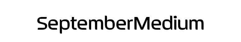SeptemberMedium font preview