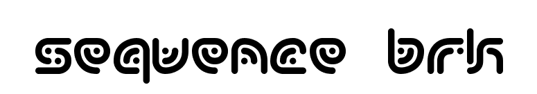 Sequence BRK font preview