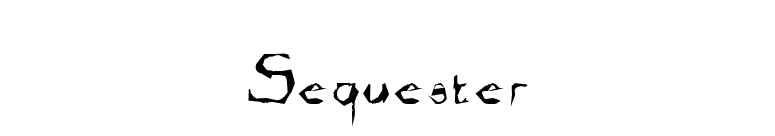 Sequester font preview