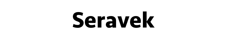 Seravek font preview