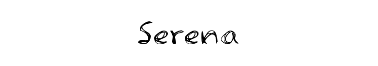 Serena font preview