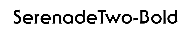 SerenadeTwo-Bold font preview