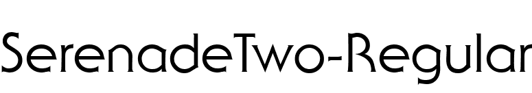 SerenadeTwo-Regular font preview