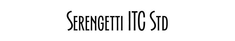 Serengetti ITC Std font preview