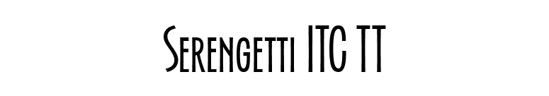 Serengetti ITC TT font preview