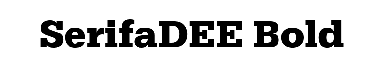 SerifaDEE Bold font preview