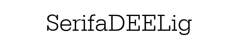 SerifaDEELig font preview