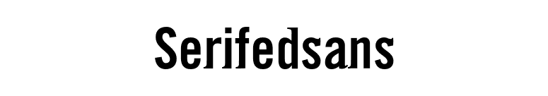 Serifedsans font preview