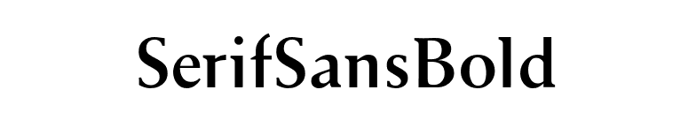 SerifSansBold font preview