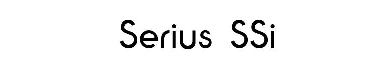 Serius SSi font preview