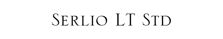 Serlio LT Std font preview