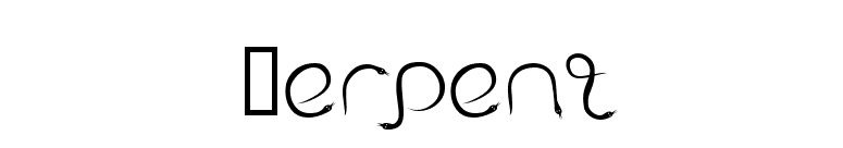 Serpent font preview