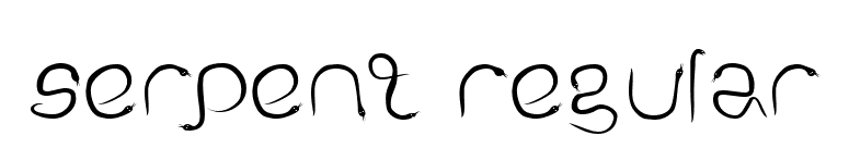 Serpent Regular font preview