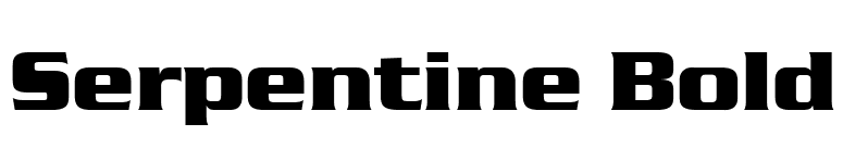 Serpentine Bold font preview
