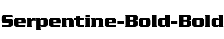Serpentine-Bold-Bold font preview