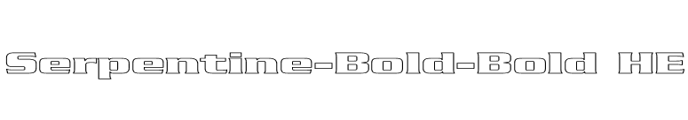 Serpentine-Bold-Bold HE font preview